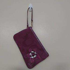 Coach large wristlet